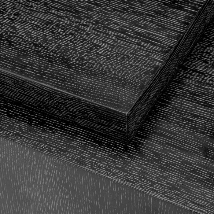 Table basse en chêne anthracite (lot de 2) | Eichholtz Salento