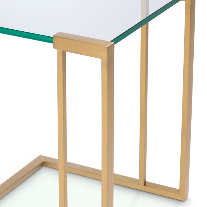 Table d'appoint en laiton brossé | Eichholtz Perry