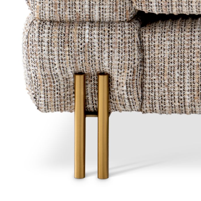 Fauteuil en tissu beige | Eichholtz York