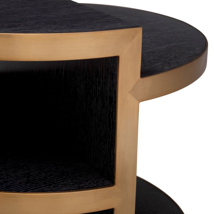 Table d'appoint en chêne anthracite | Eichholtz Nilo