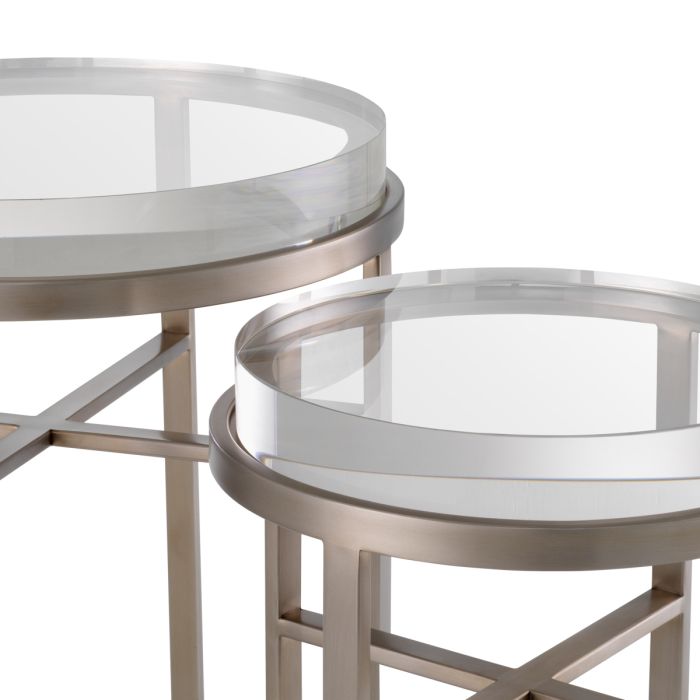 Table d'appoint en laiton brossé | Eichholtz Hoxton