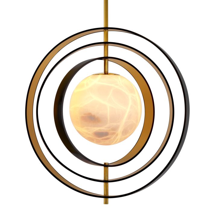 Lustre en bronze et en albâtre | Eichholtz Pearl