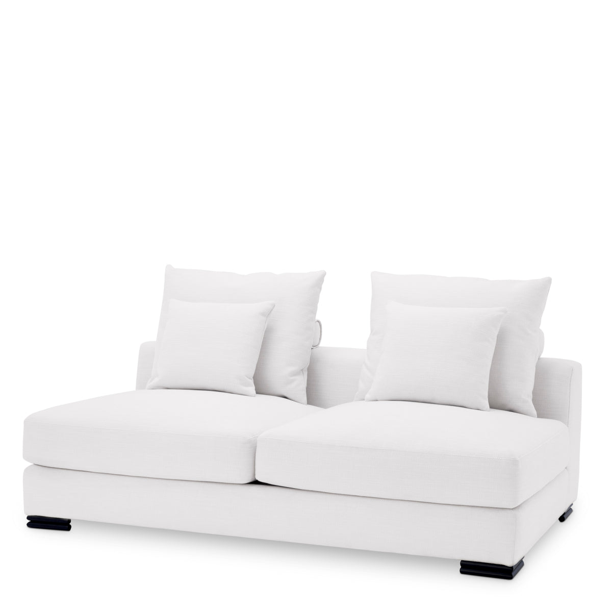 Canapé modulable 2 places en tissu blanc Avalon | Eichholtz Clifford - vue d'ambiance | REMO-HOME