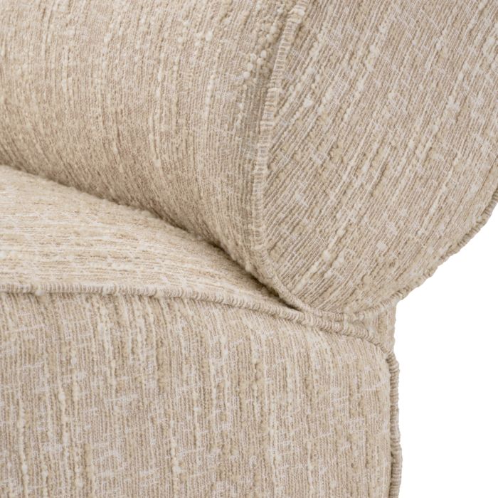 Fauteuil bouclé beige | Eichholtz Urbano