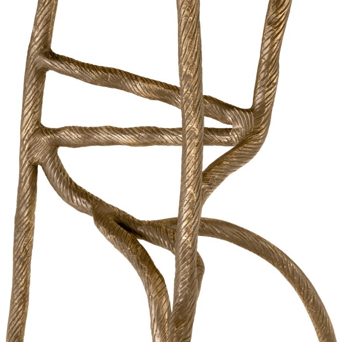Table d'appoint dorée en marbre gris | Eichholtz Dreyfus