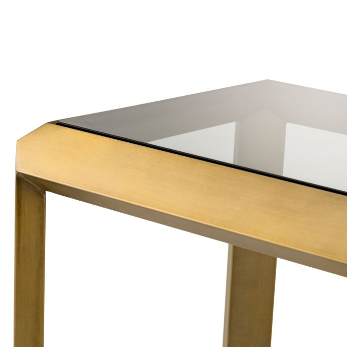 Console dorée en verre fumé | Eichholtz Callum