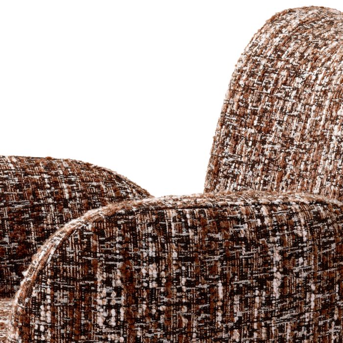 Fauteuil bouclé rouge | Eichholtz Merida