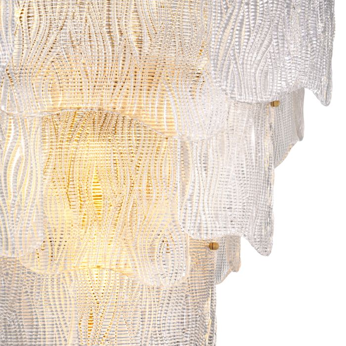 Lustre doré en verre texturé | Eichholtz Asinara L