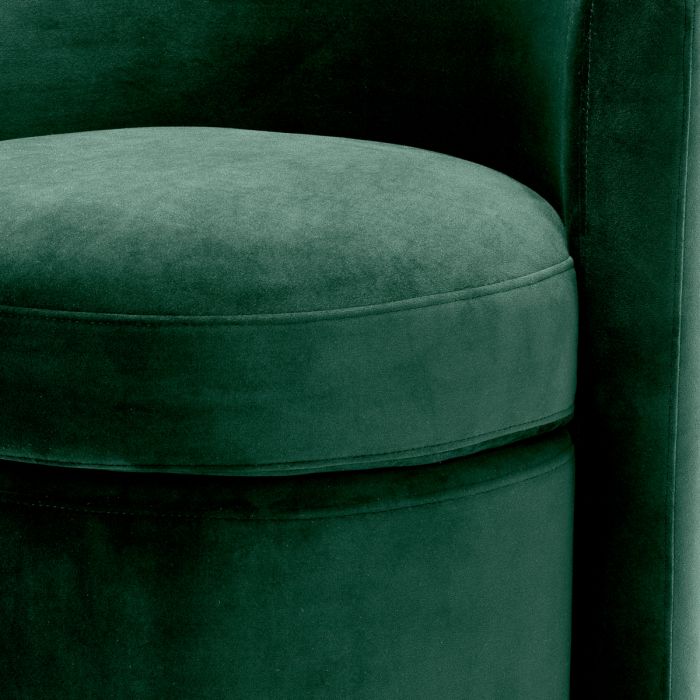 Tabouret en velours vert foncé | Eichholtz Arcadia