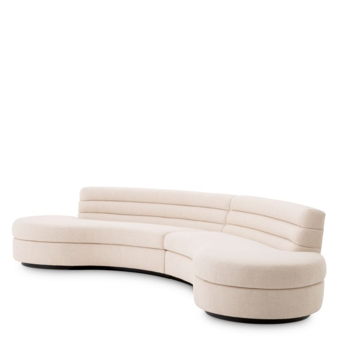 Canapé 4-5 places en tissu beige | Eichholtz Lennox