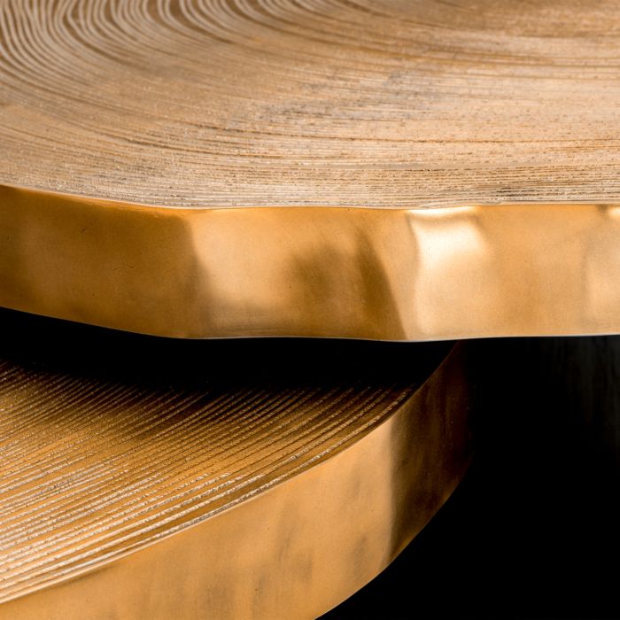 Table basse en laiton dorée (lot de 2) | Eichholtz Oaks