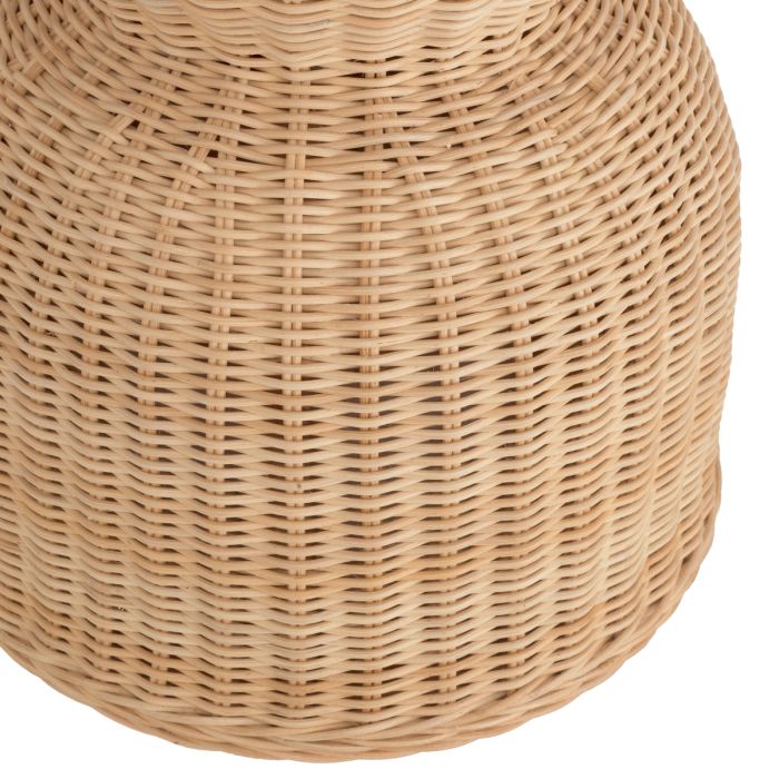Table d'appoint en rotin et verre transparent | Eichholtz Tiago