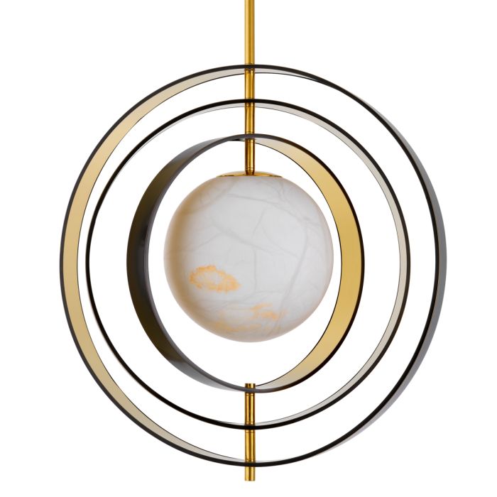 Lustre en bronze et en albâtre | Eichholtz Pearl