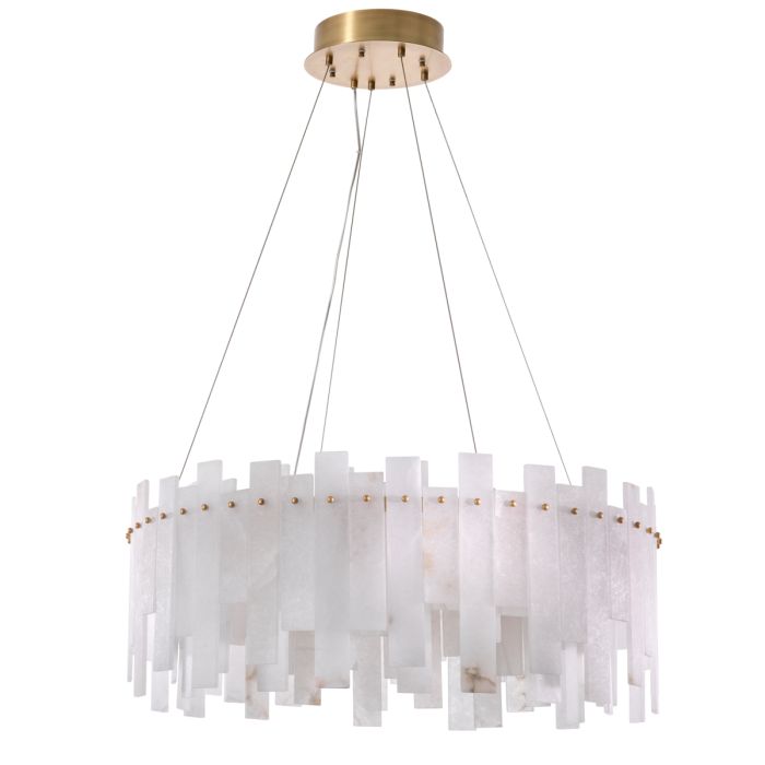 Lustre doré en albâtre | Eichholtz Pizzorni