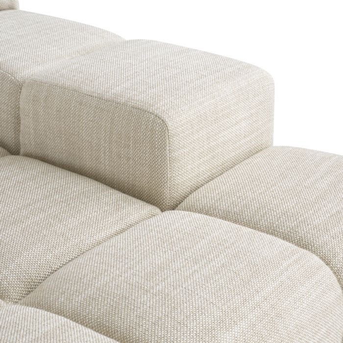 Canapé modulable méridienne en tissu beige | Eichholtz Hunter Right