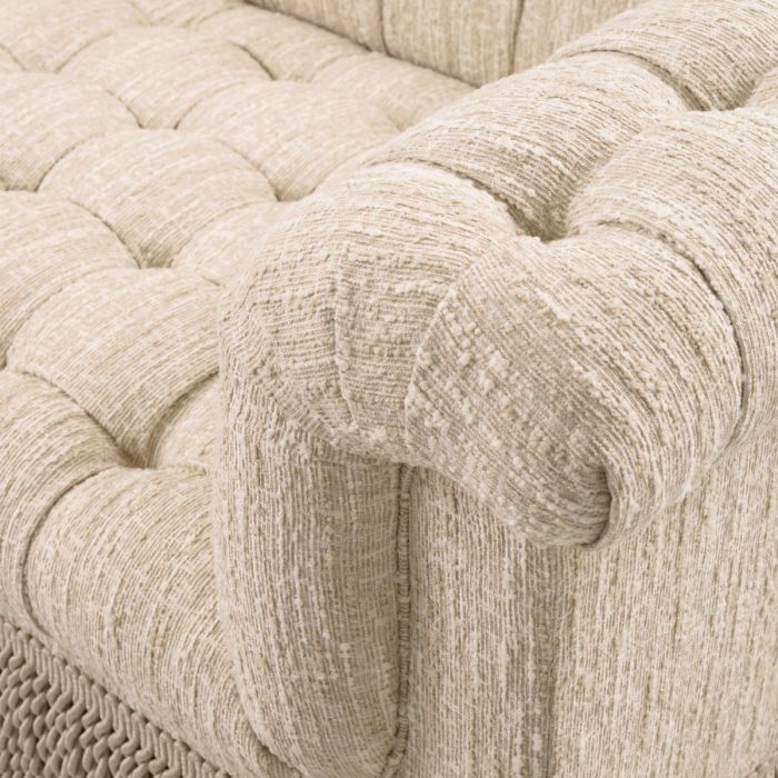 Canapé 2-3 places bouclé beige | Eichholtz Dorantes