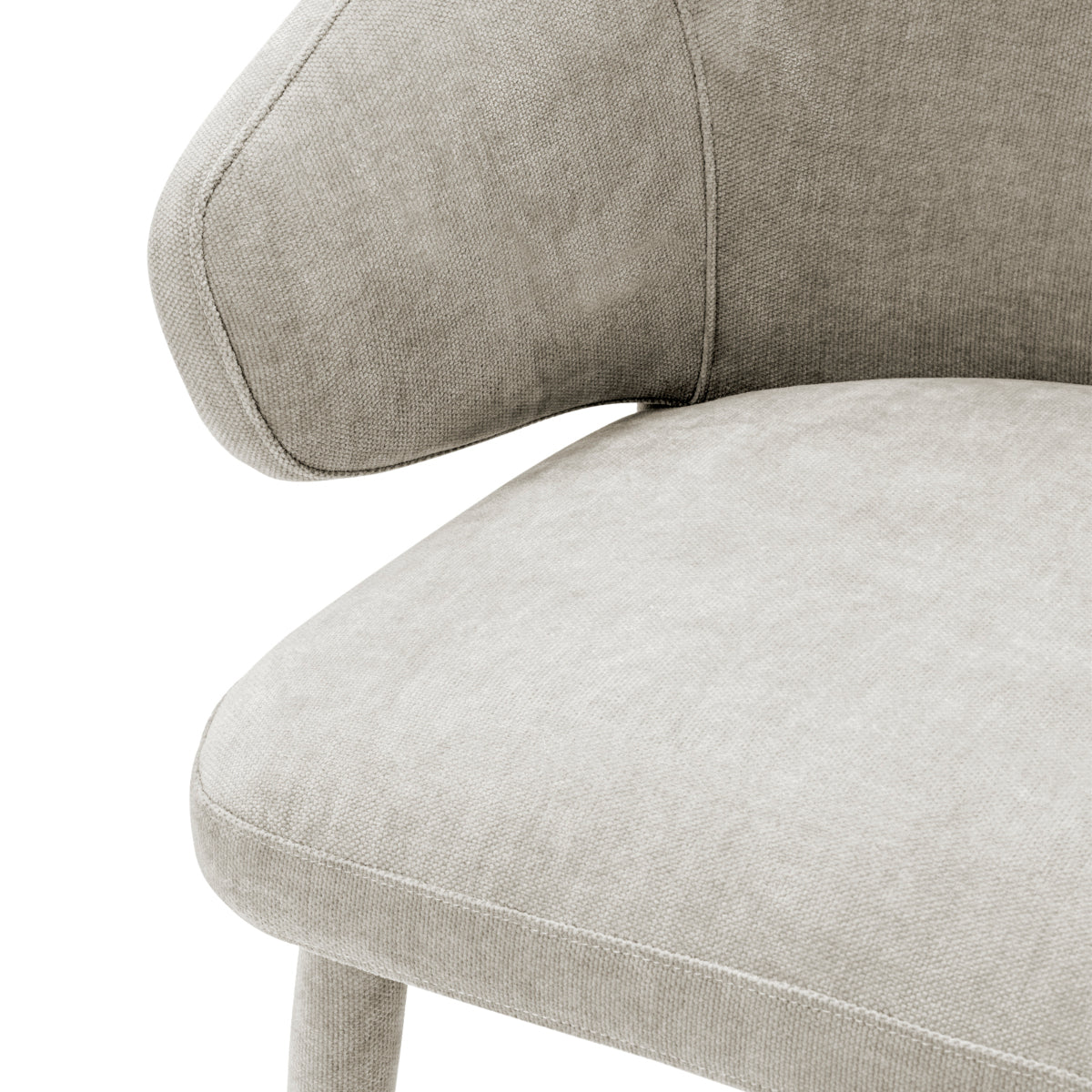 Chaise de salle à manger en clarck sand | Eichholtz Cardinale - vue d'ambiance | REMO-HOME