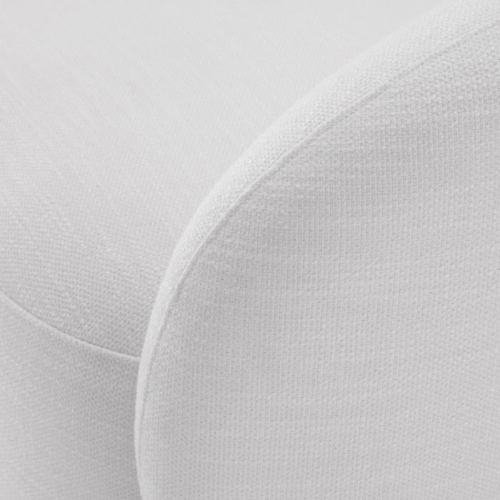 Fauteuil pivotant en tissu blanc | Eichholtz Brice