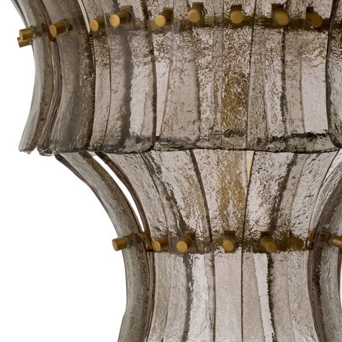 Lustre doré en verre fumé | Eichholtz Toscano