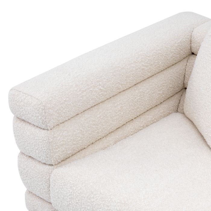 Fauteuil bouclé crème | Eichholtz York