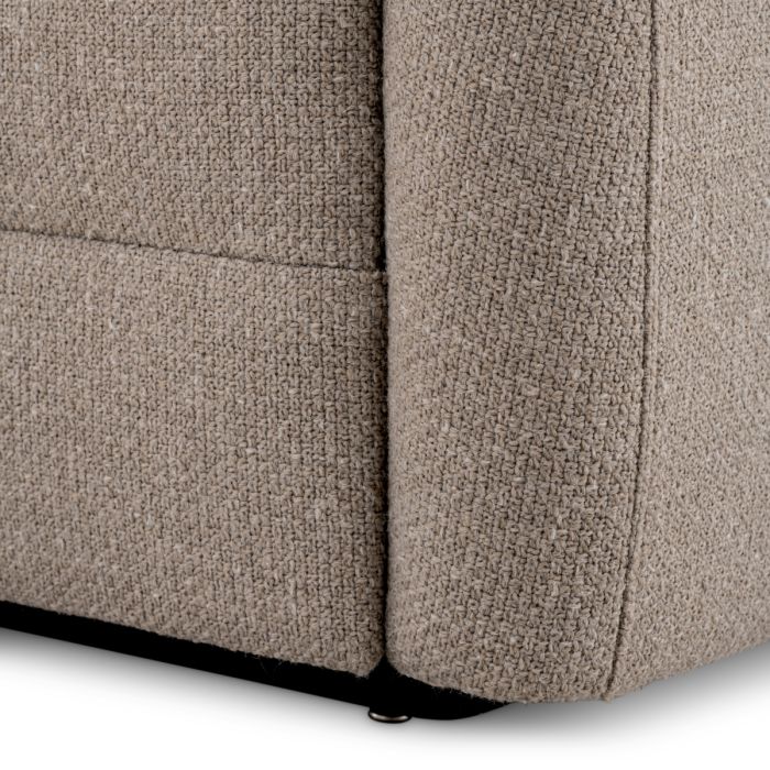 Canapé 4 places en tissu greige | Eichholtz Divisadero Lounge