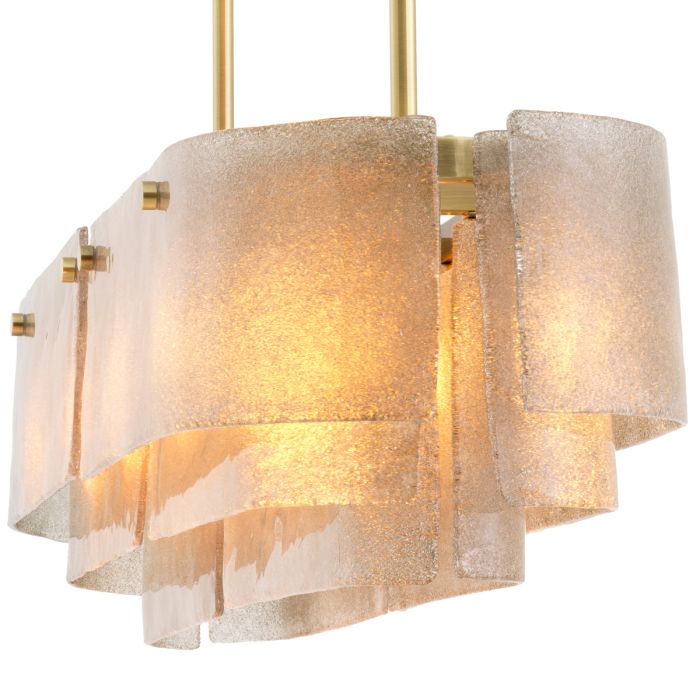 Lustre doré en verre soufflé | Eichholtz Joy