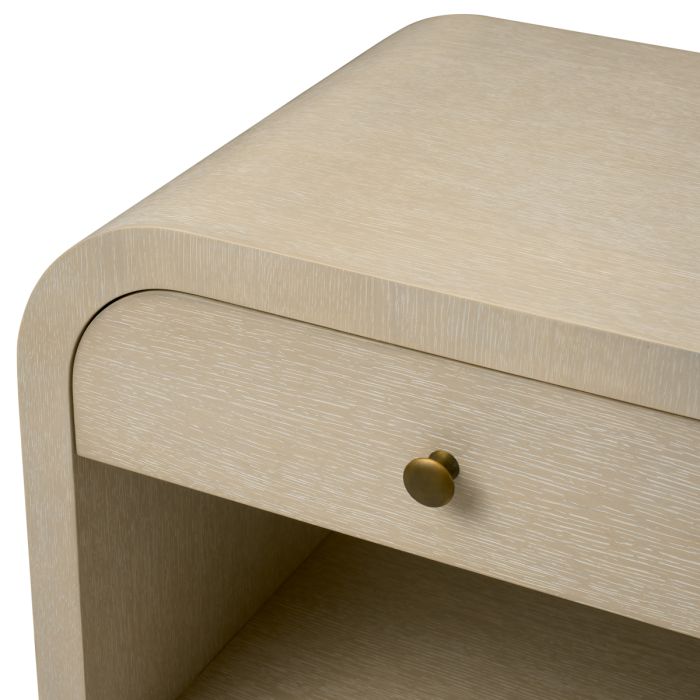 Table de chevet en chêne blanchi | Eichholtz Rhodes