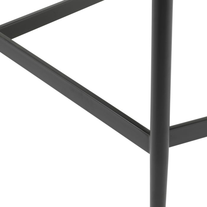 Chaise de bar en tissu noir et blanc | Eichholtz Folsom