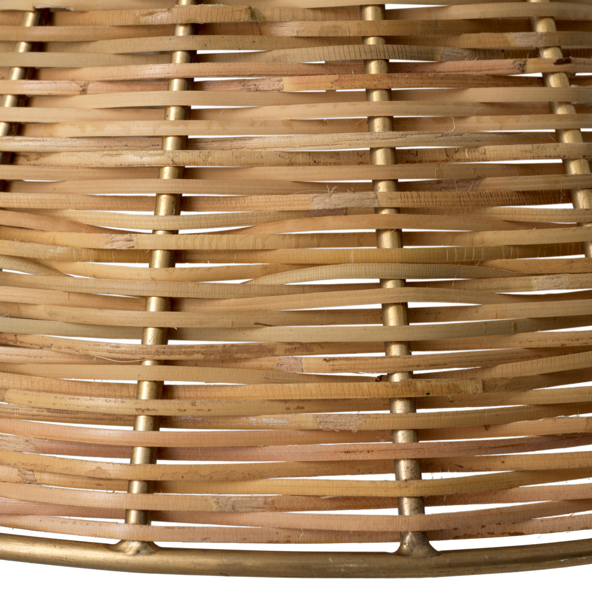 Suspension en laiton vintage et rotin naturel | Eichholtz Kon Tiki - vue d'ambiance | REMO-HOME