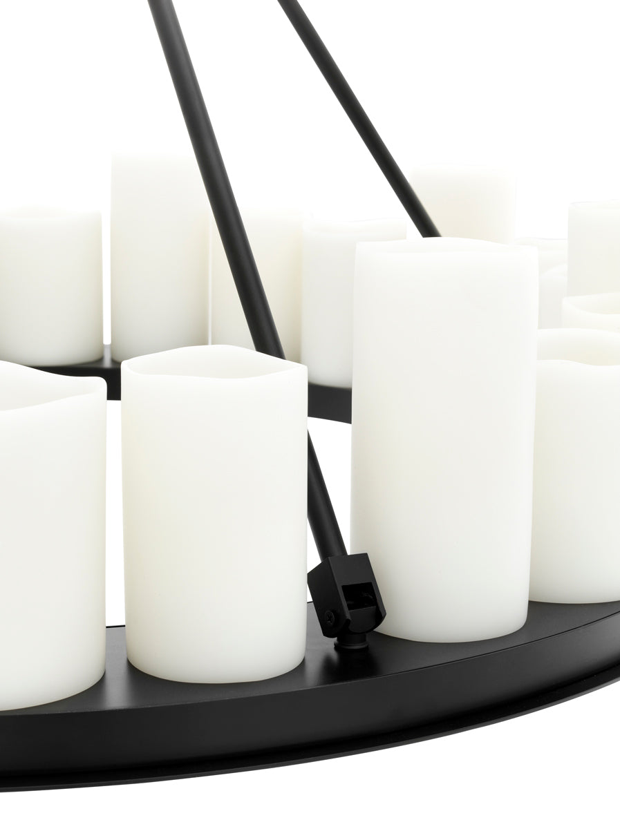 Chandelier en finition noire | Eichholtz Commodore - vue d'ambiance | REMO-HOME