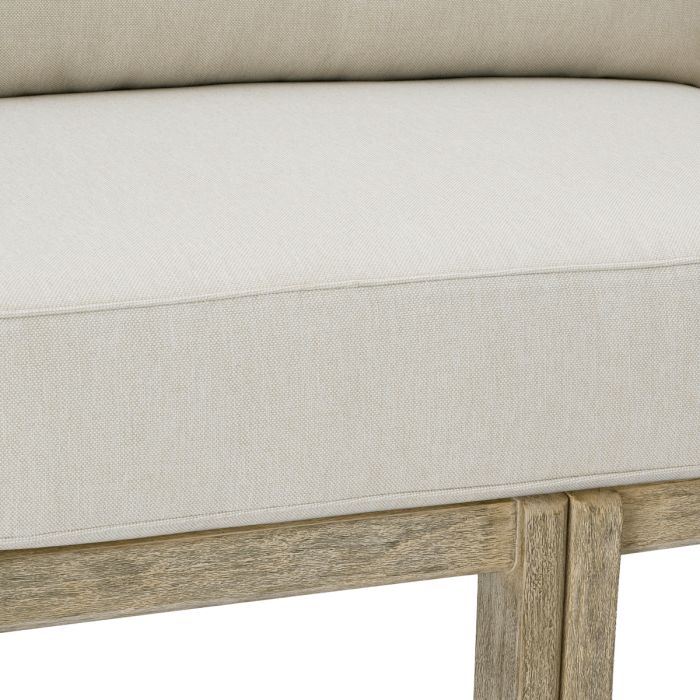 Canapé d'extérieur 3-4 places en teck beige | Eichholtz Julian L