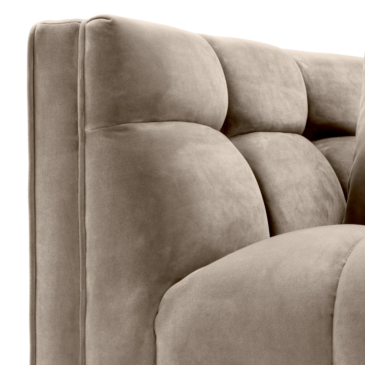 Chaise en velours gris savona | Eichholtz Sienna - vue d'ambiance | REMO-HOME