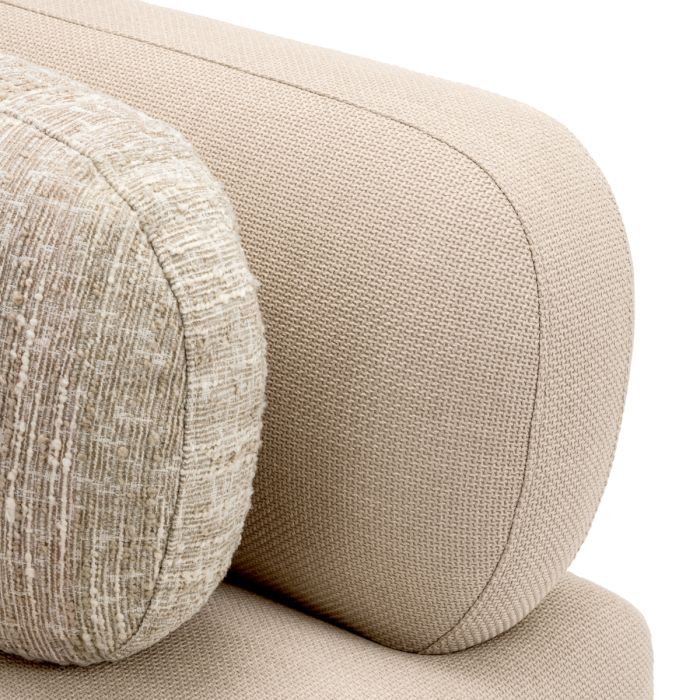 Module central modulable en tissu sable | Eichholtz Paulo