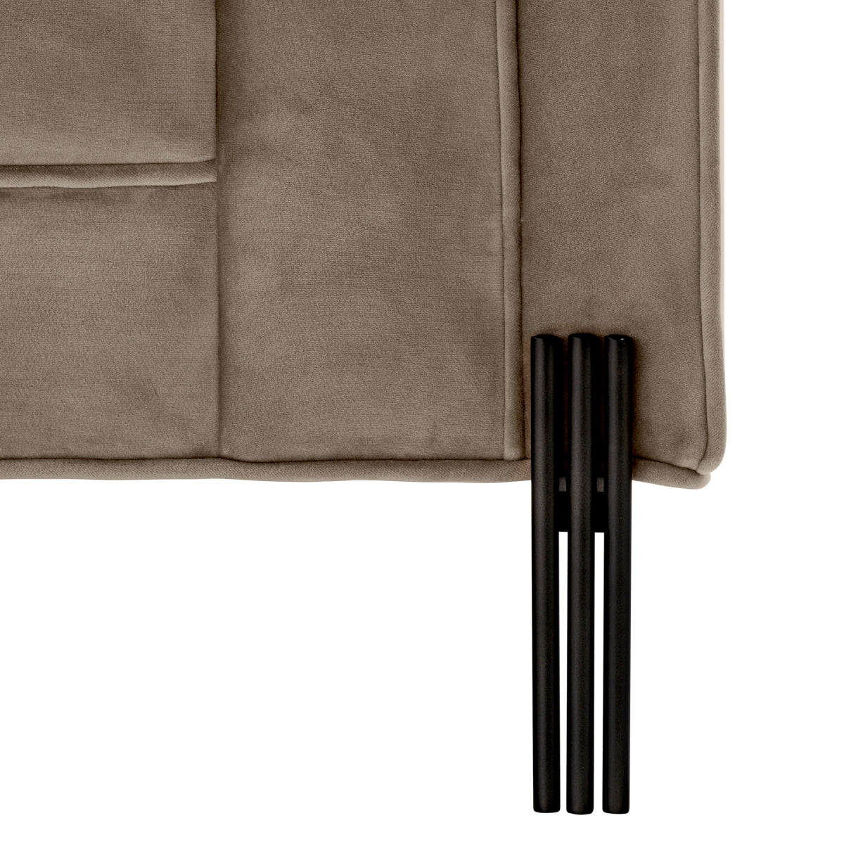 Chaise en velours gris savona | Eichholtz Sienna - vue d'ambiance | REMO-HOME