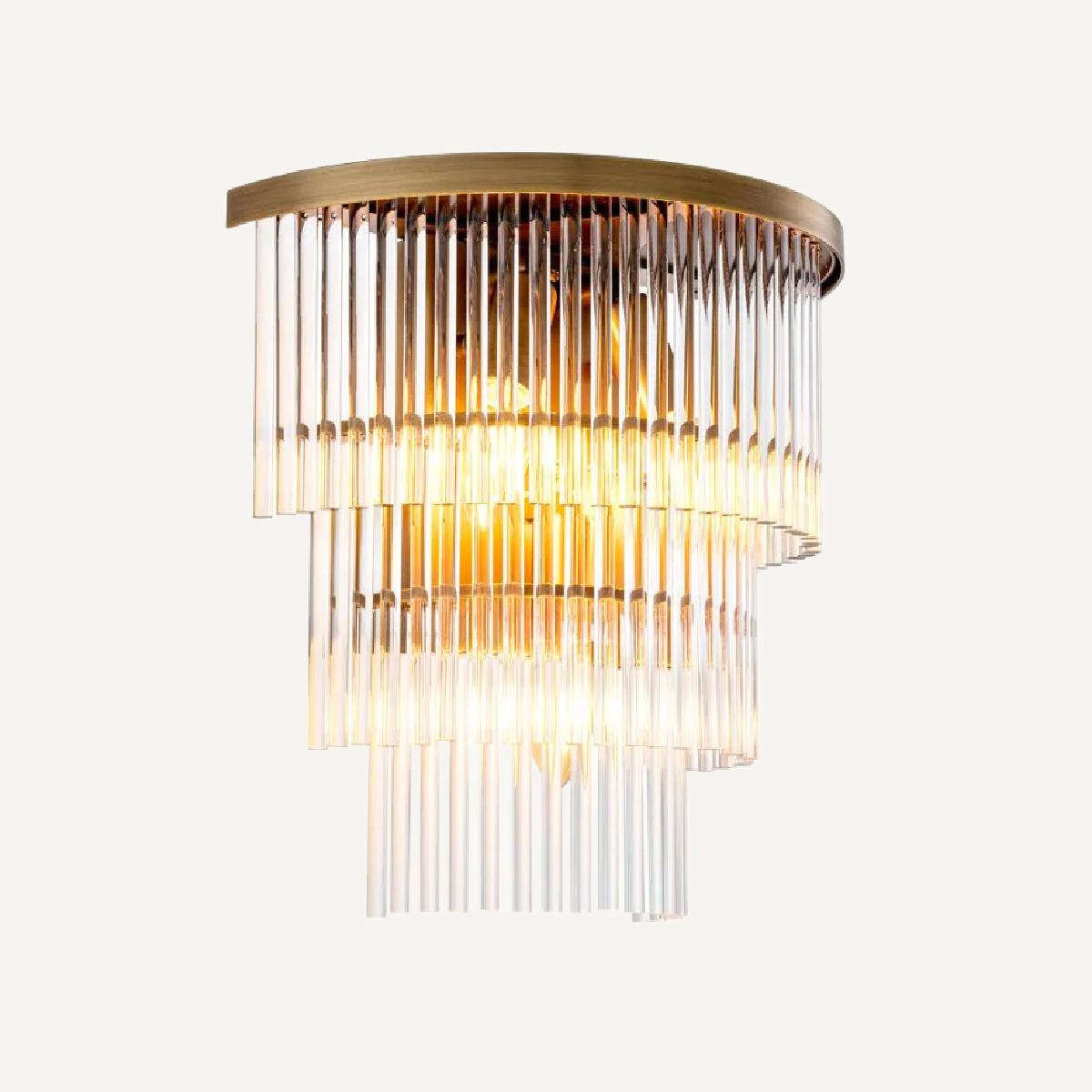 Applique murale dorée en verre transparent | Eichholtz East | REMO-HOME, mobilier et décoration d'intérieur