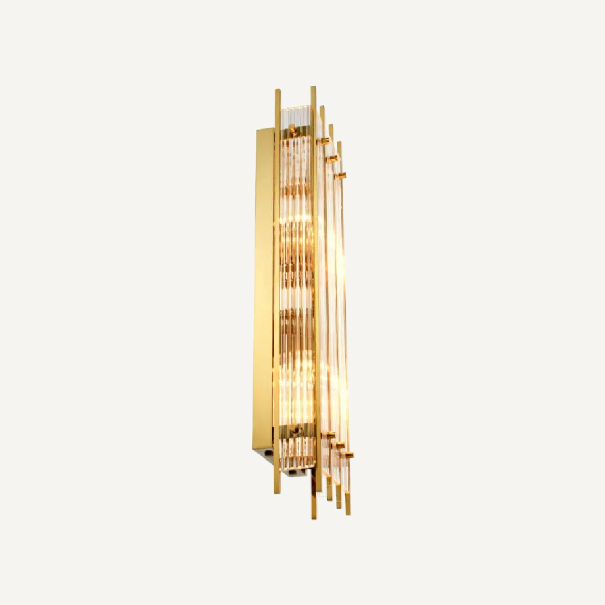 Applique murale dorée en verre transparent | Eichholtz Sparks S | REMO-HOME, mobilier et décoration d'intérieur