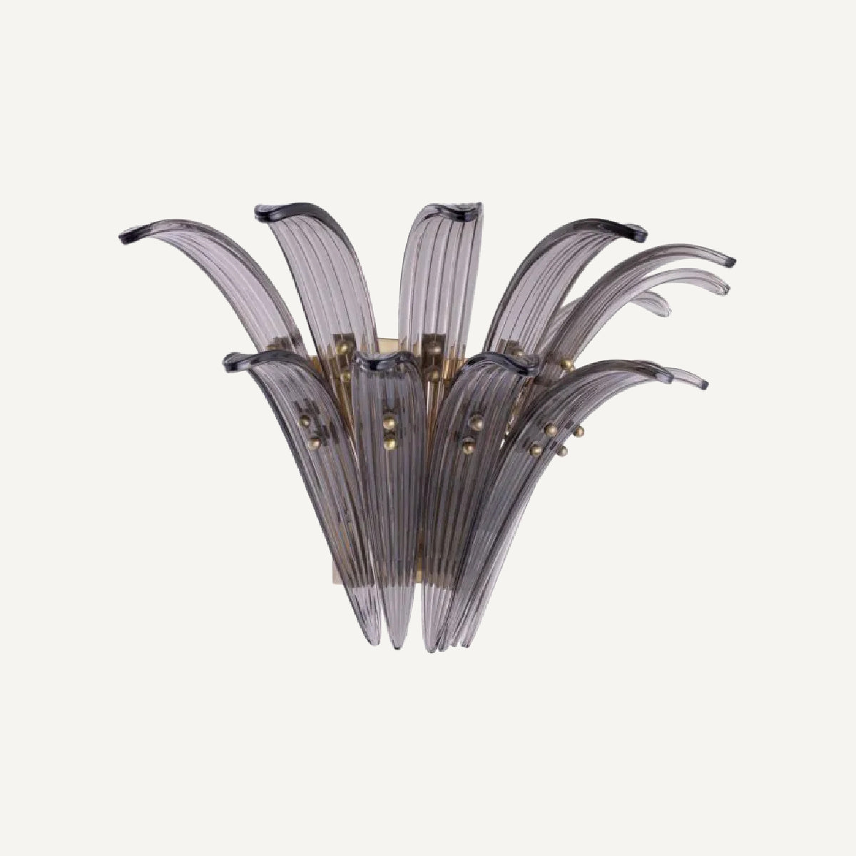 Applique murale dorée en verre fumé | Eichholtz Italo | REMO-HOME, mobilier et décoration d'intérieur