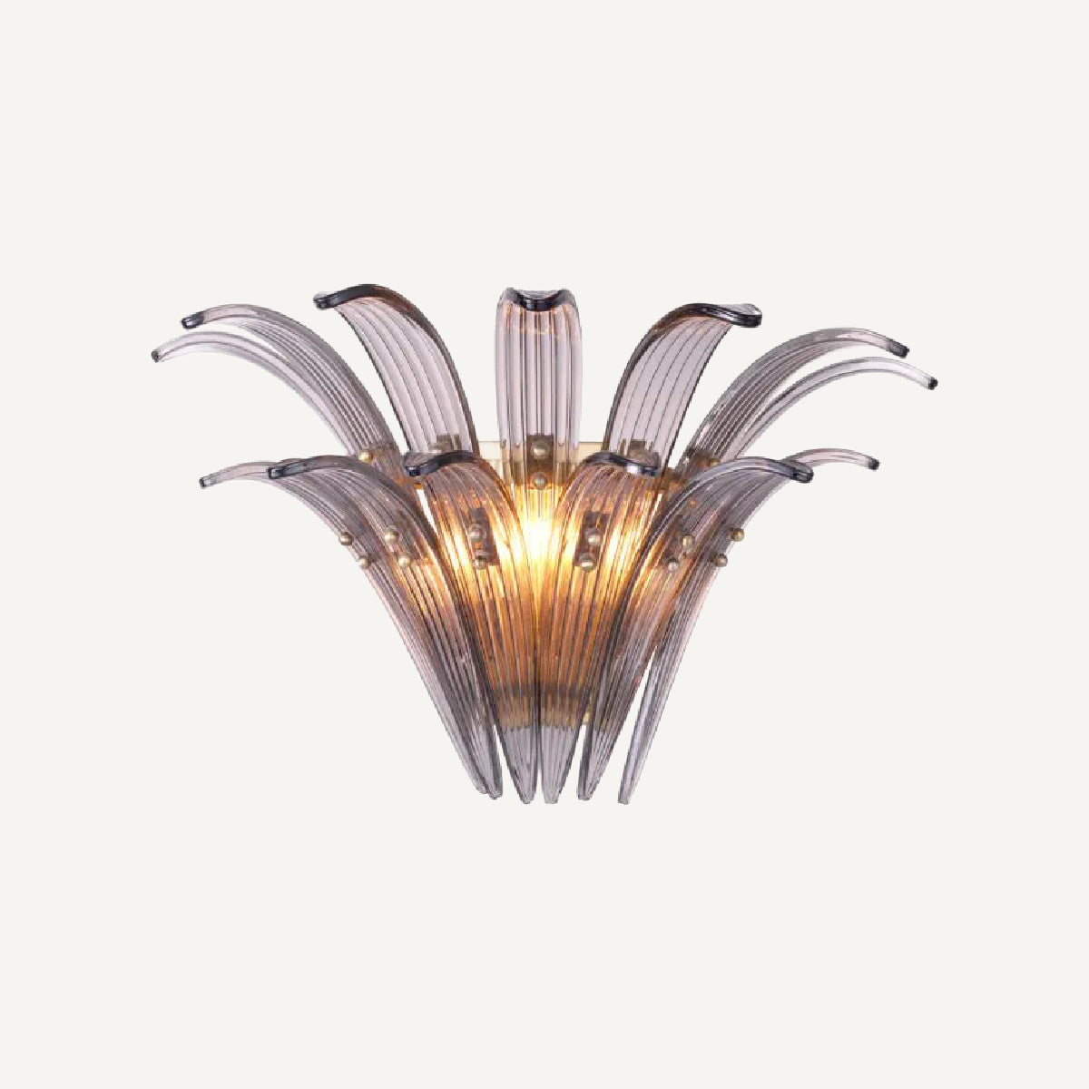 Applique murale dorée en verre fumé | Eichholtz Italo | REMO-HOME, mobilier et décoration d'intérieur