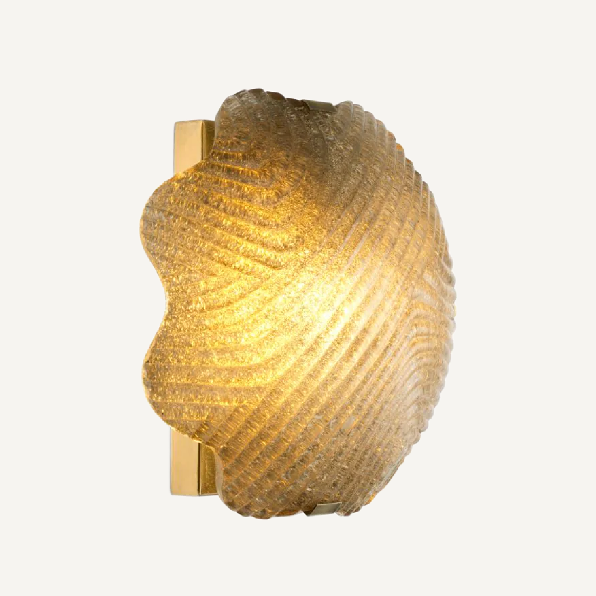 Applique murale dorée en verre opaque | Eichholtz Nuria | REMO-HOME, mobilier et décoration d'intérieur