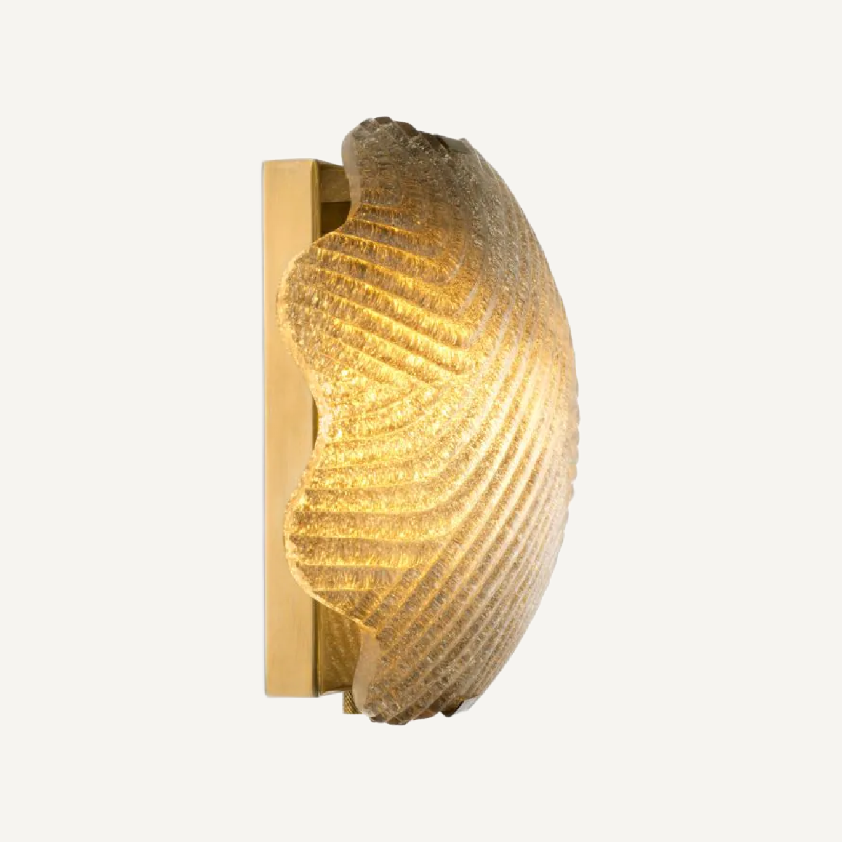 Applique murale dorée en verre opaque | Eichholtz Nuria | REMO-HOME, mobilier et décoration d'intérieur