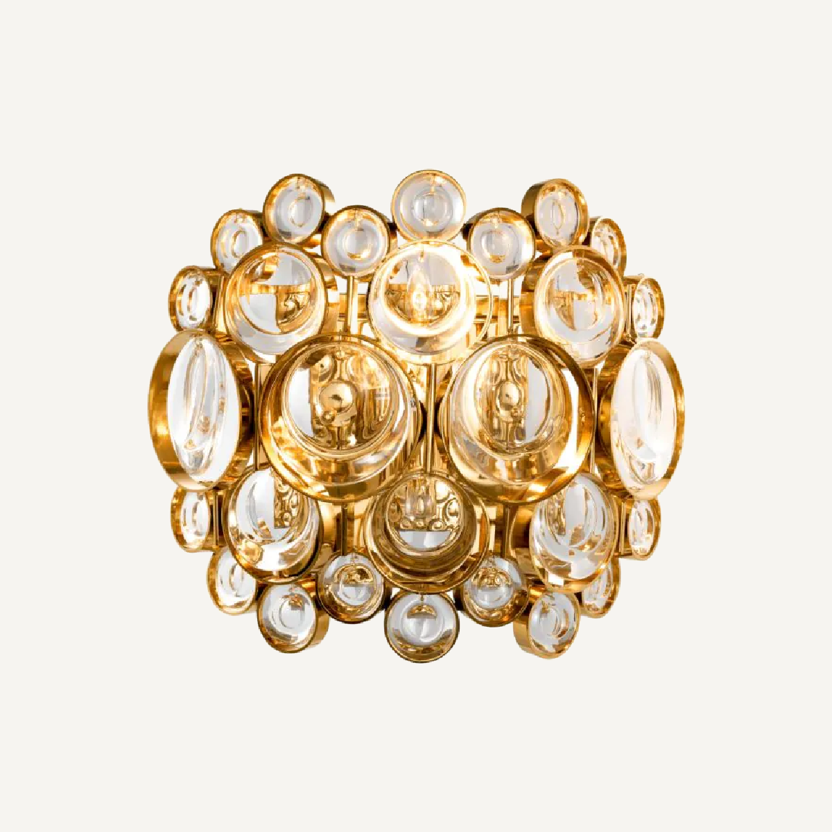 Applique murale dorée en verre transparent | Eichholtz Avant | REMO-HOME, mobilier et décoration d'intérieur