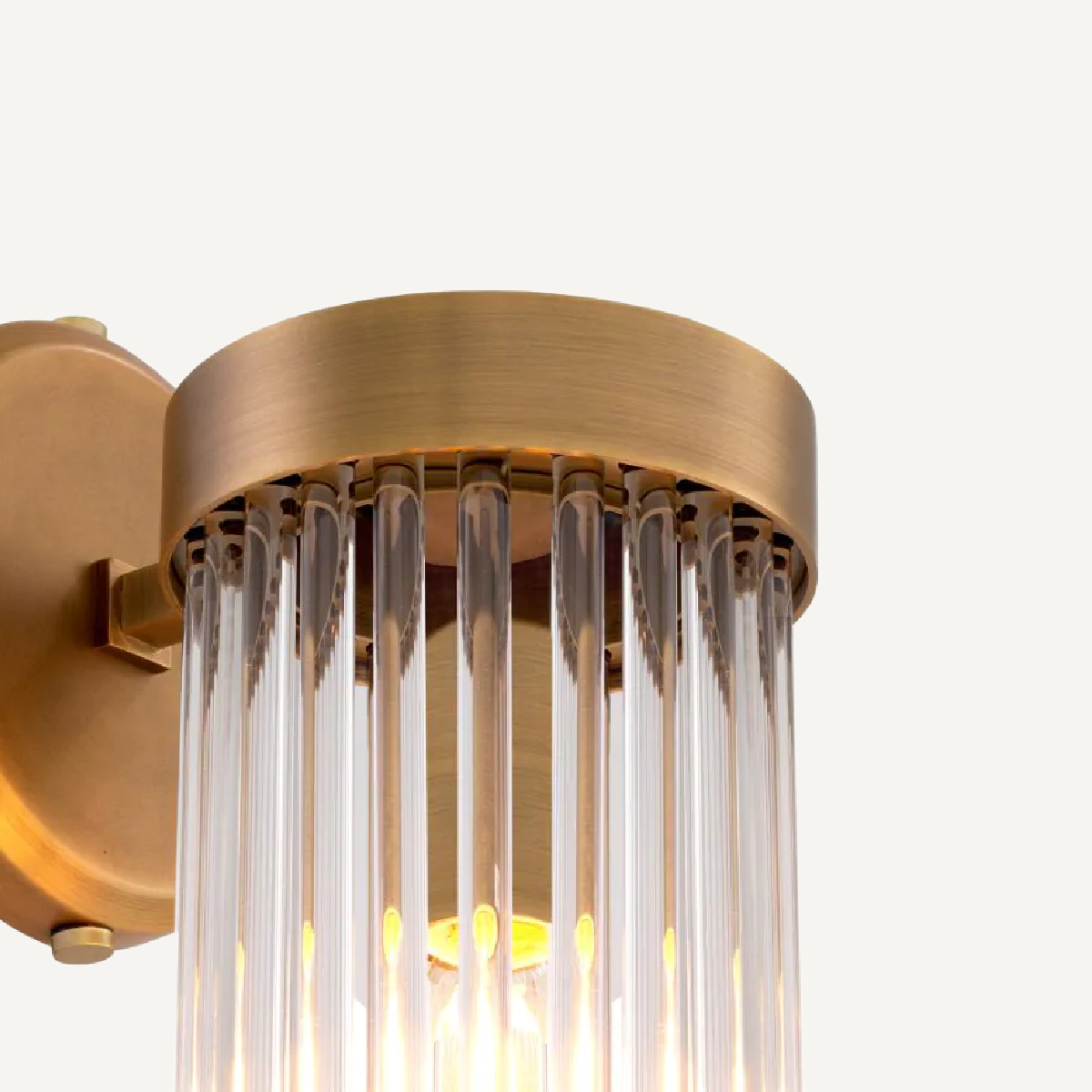 Applique murale dorée en verre transparent | Eichholtz Carnero | REMO-HOME, mobilier et décoration d'intérieur