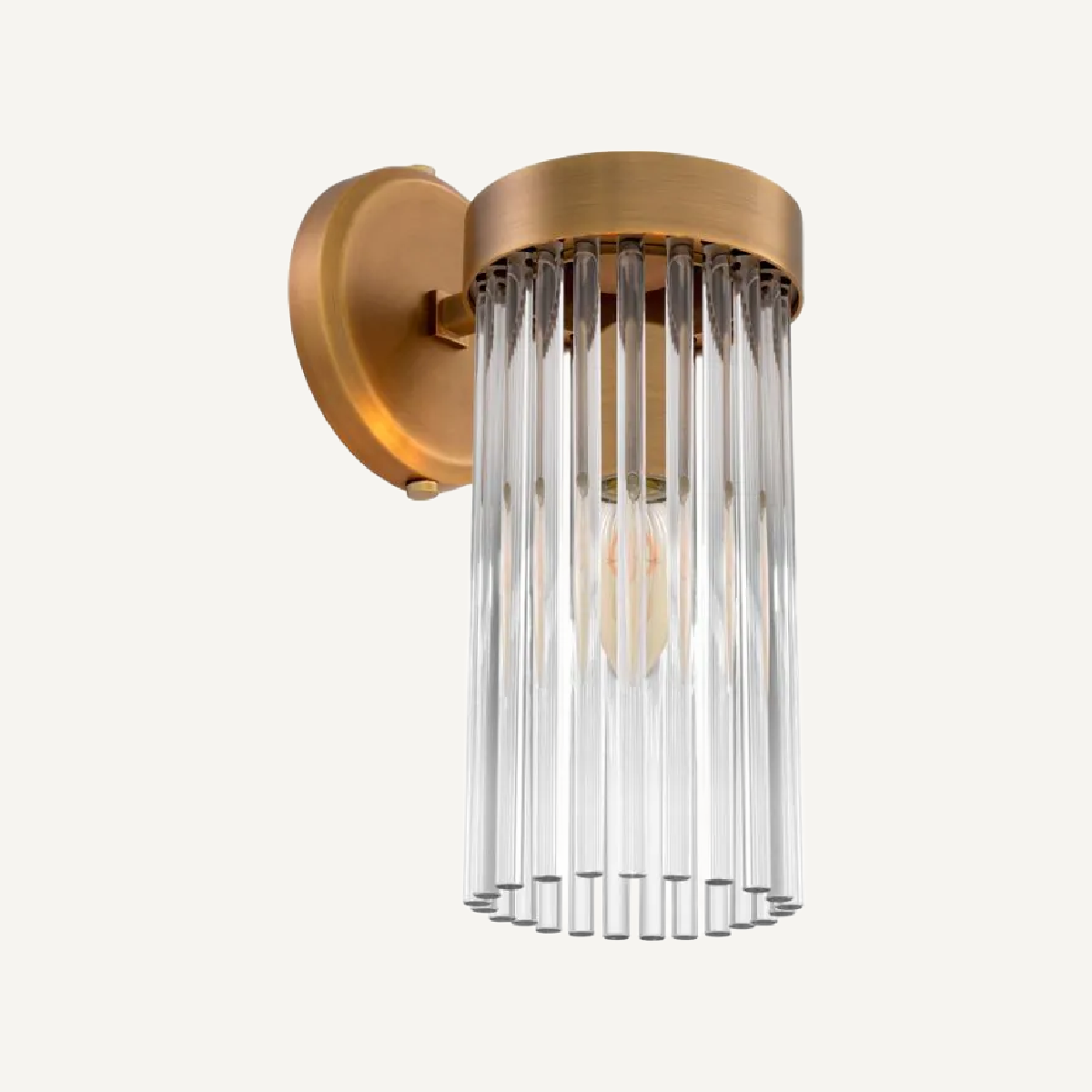 Applique murale dorée en verre transparent | Eichholtz Carnero | REMO-HOME, mobilier et décoration d'intérieur