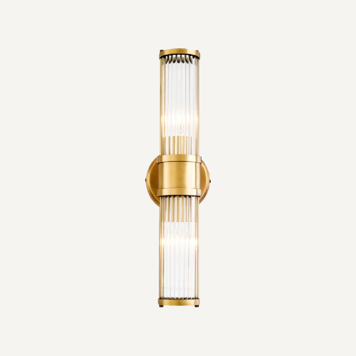 Applique murale dorée en verre transparent | Eichholtz Claridges Double | REMO-HOME, mobilier et décoration d'intérieur