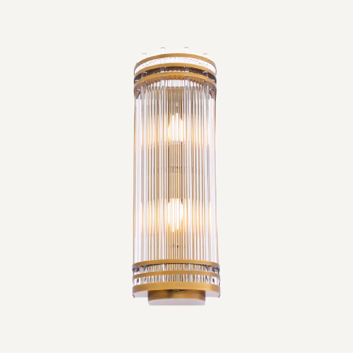Applique murale dorée en verre transparent | Eichholtz Gulf L | REMO-HOME, mobilier et décoration d'intérieur