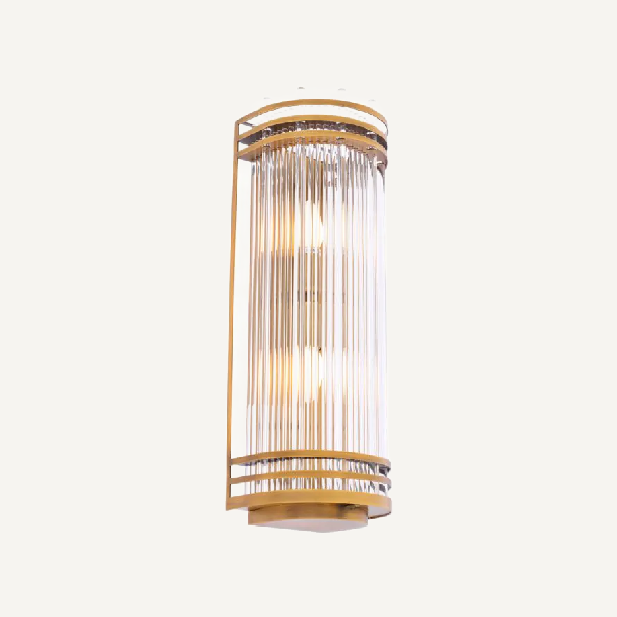Applique murale dorée en verre transparent | Eichholtz Gulf L | REMO-HOME, mobilier et décoration d'intérieur