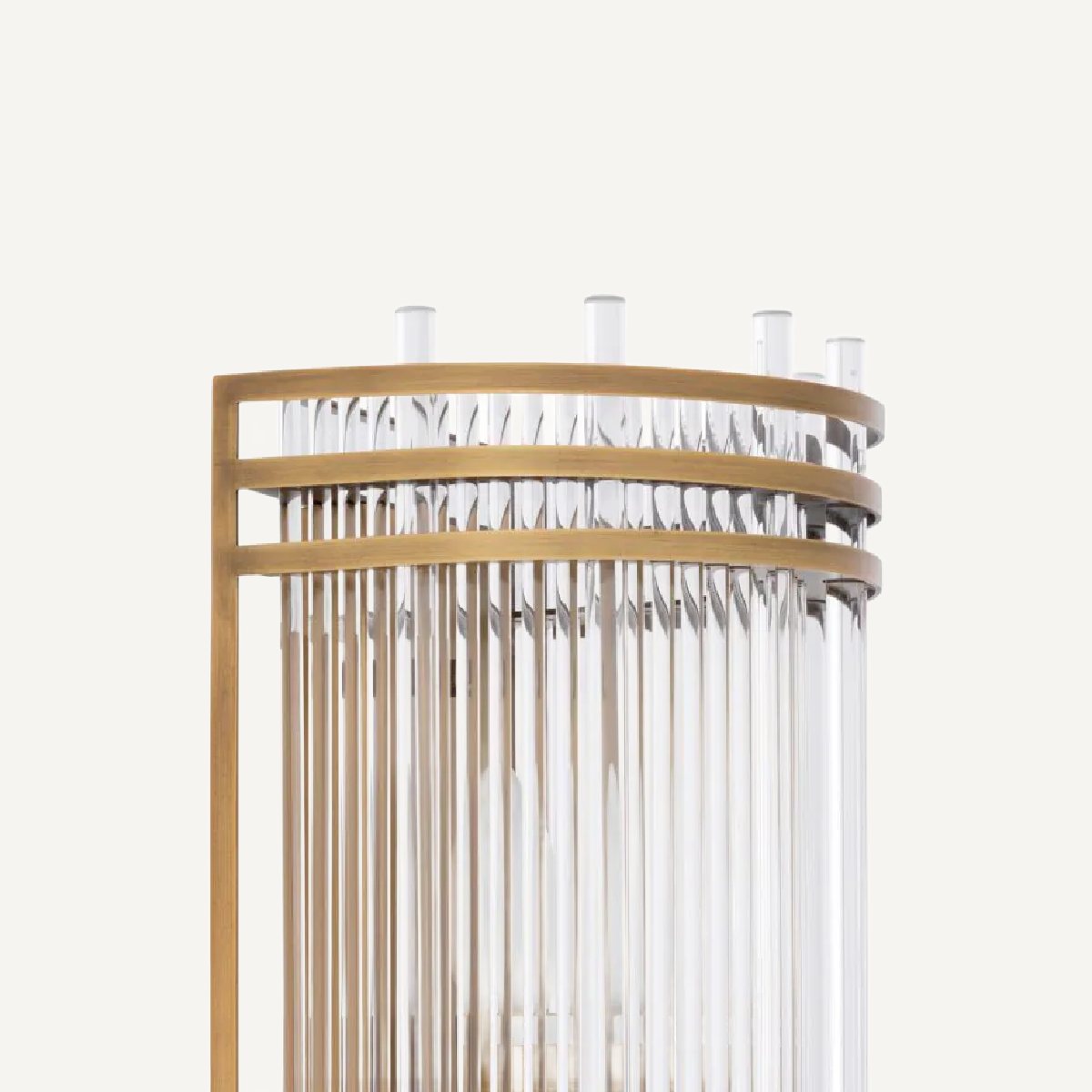 Applique murale dorée en verre transparent | Eichholtz Gulf S | REMO-HOME, mobilier et décoration d'intérieur
