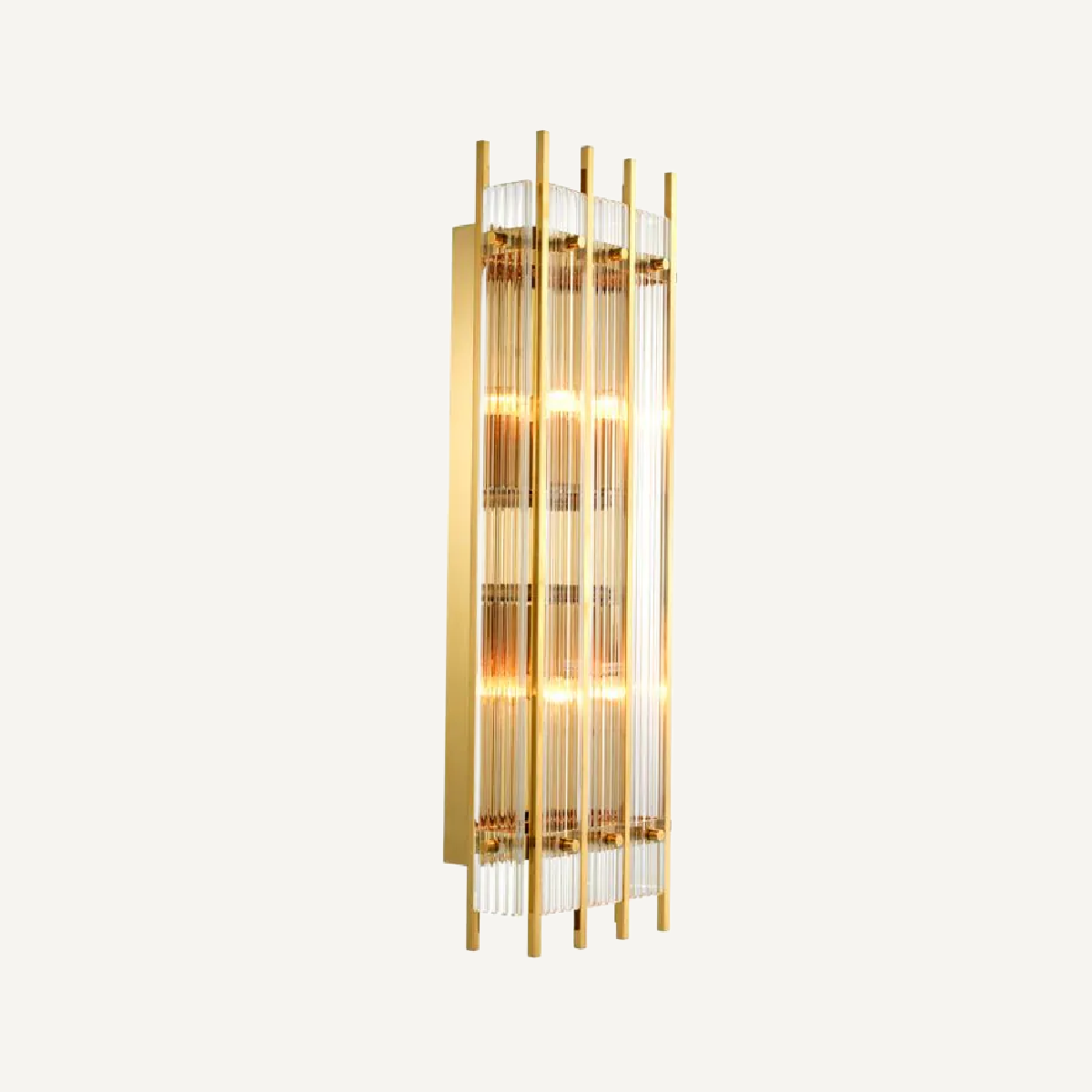 Applique murale dorée en verre transparent | Eichholtz Sparks L | REMO-HOME, mobilier et décoration d'intérieur