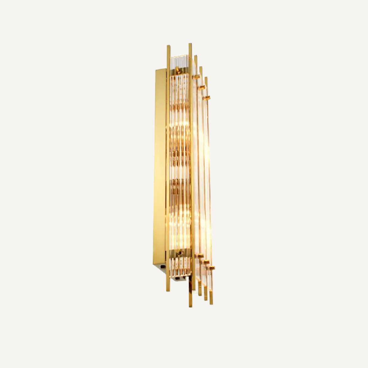 Applique murale dorée en verre transparent | Eichholtz Sparks L | REMO-HOME, mobilier et décoration d'intérieur