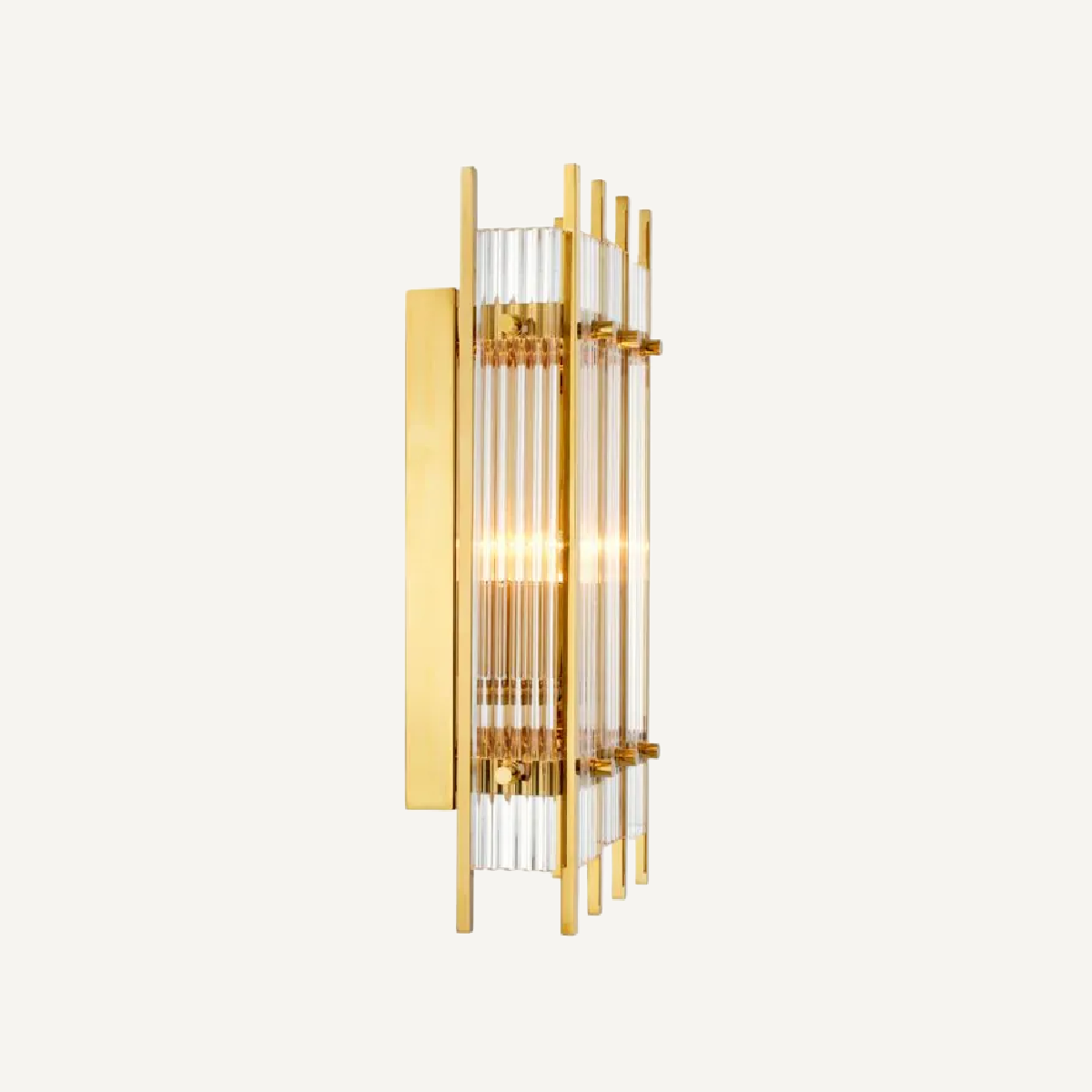 Applique murale dorée en verre transparent | Eichholtz Sparks S | REMO-HOME, mobilier et décoration d'intérieur